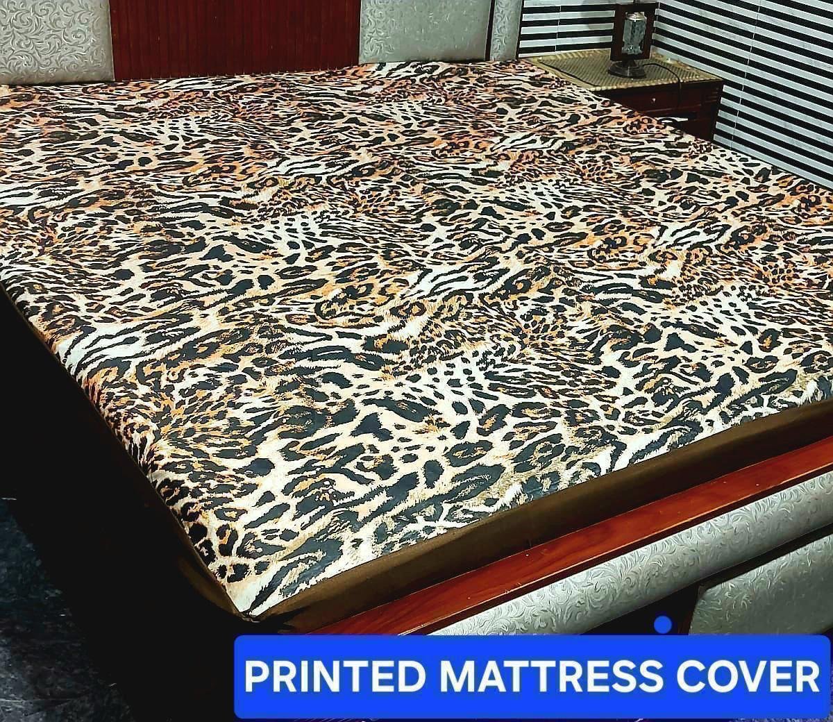 Available Designs of Fancy printed Waterproof Mattress Fitted BedSheet*