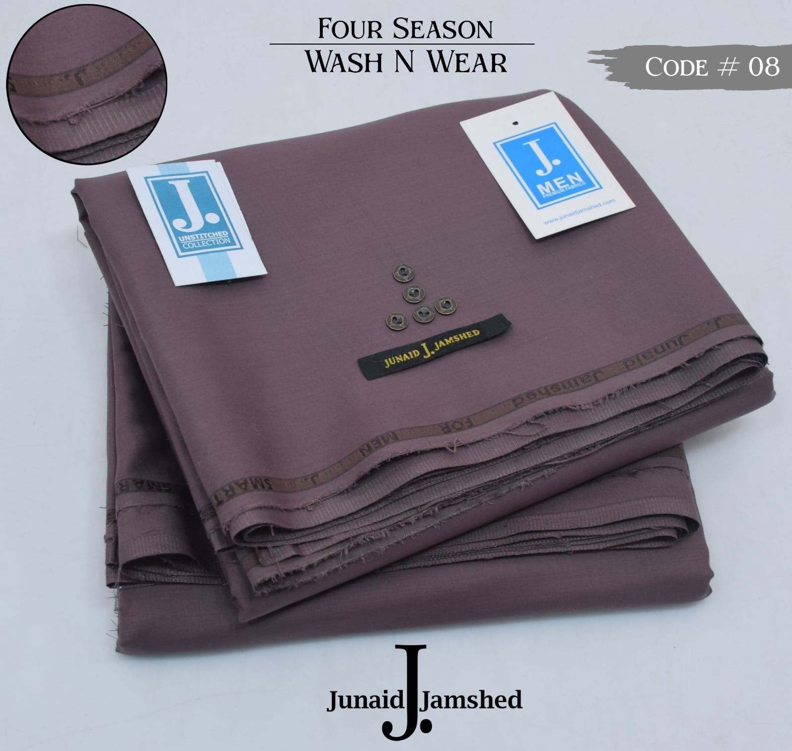 JUNAID JAMSHED* FOR SEASON .WASH N WEAR* ‎ Men’s Wear Unstitched*