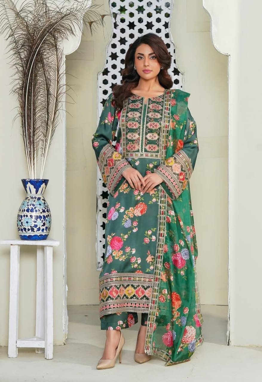 Aneelas Collection* Unstitched 03 suit