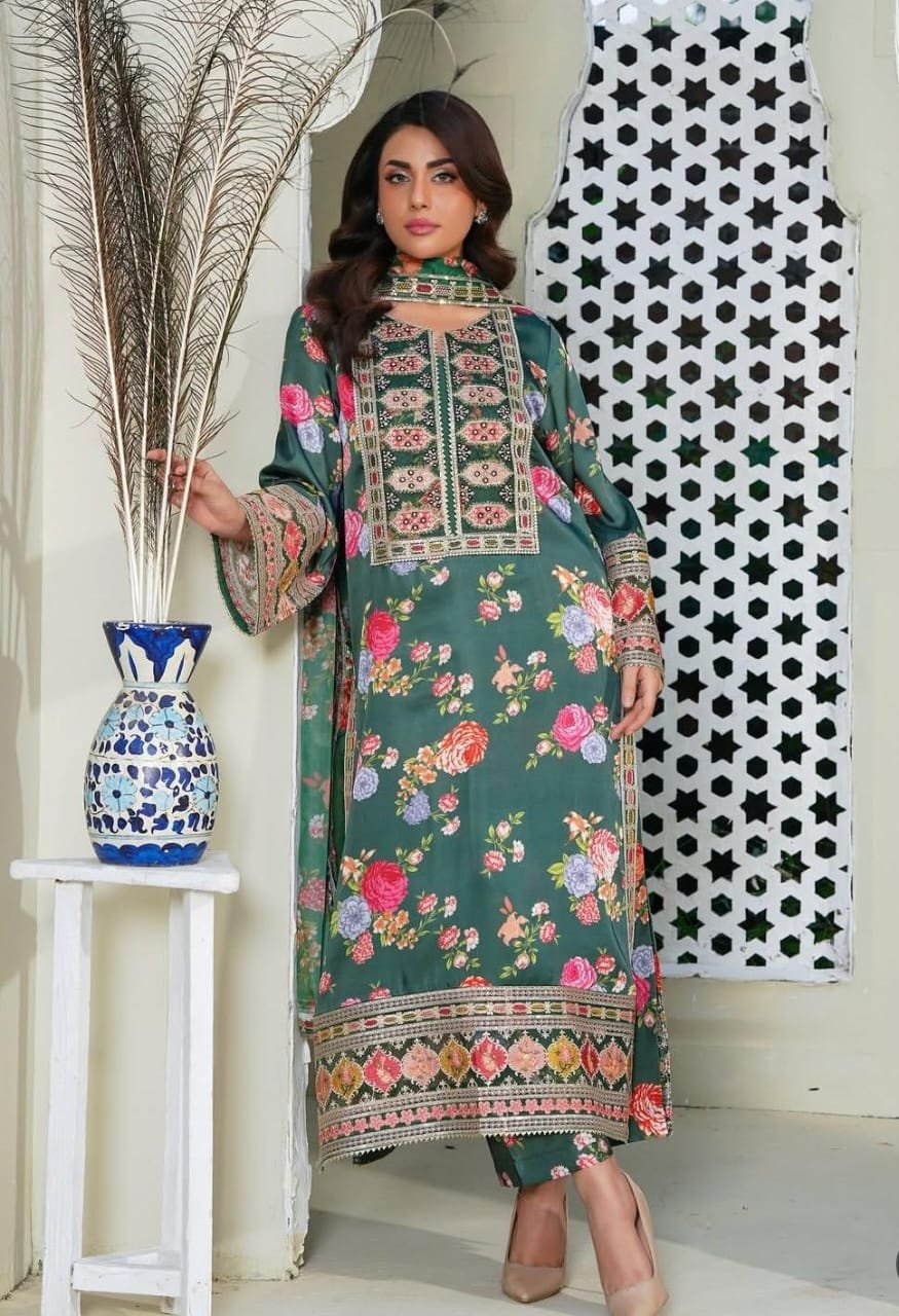 Aneelas Collection* Unstitched 03 suit