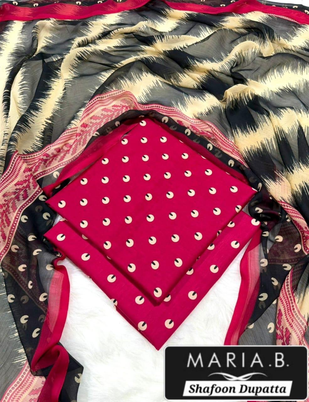 MARIA.B with Shafoon Duppata 3pc Lawn Collection