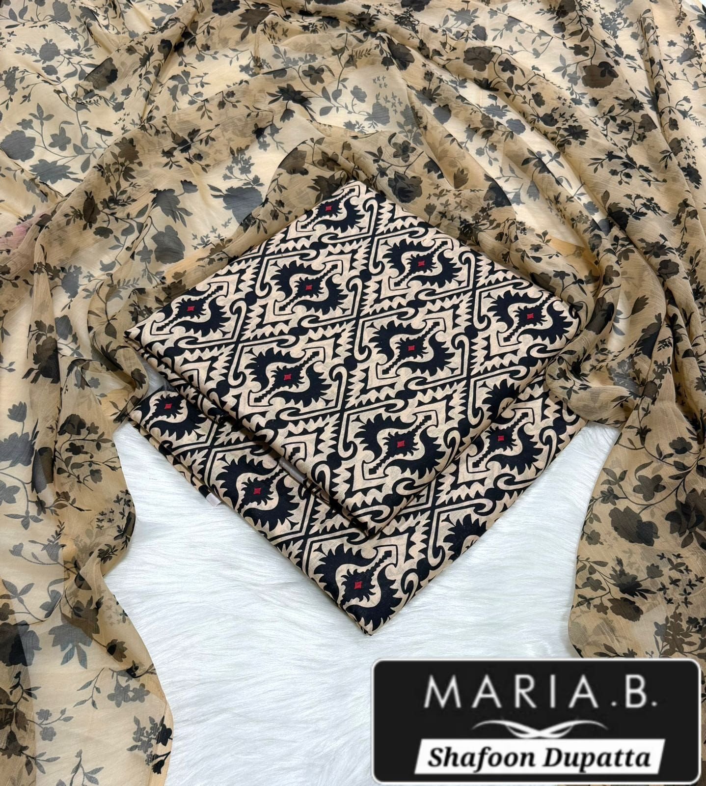 MARIA.B with Shafoon Duppata 3pc Lawn Collection