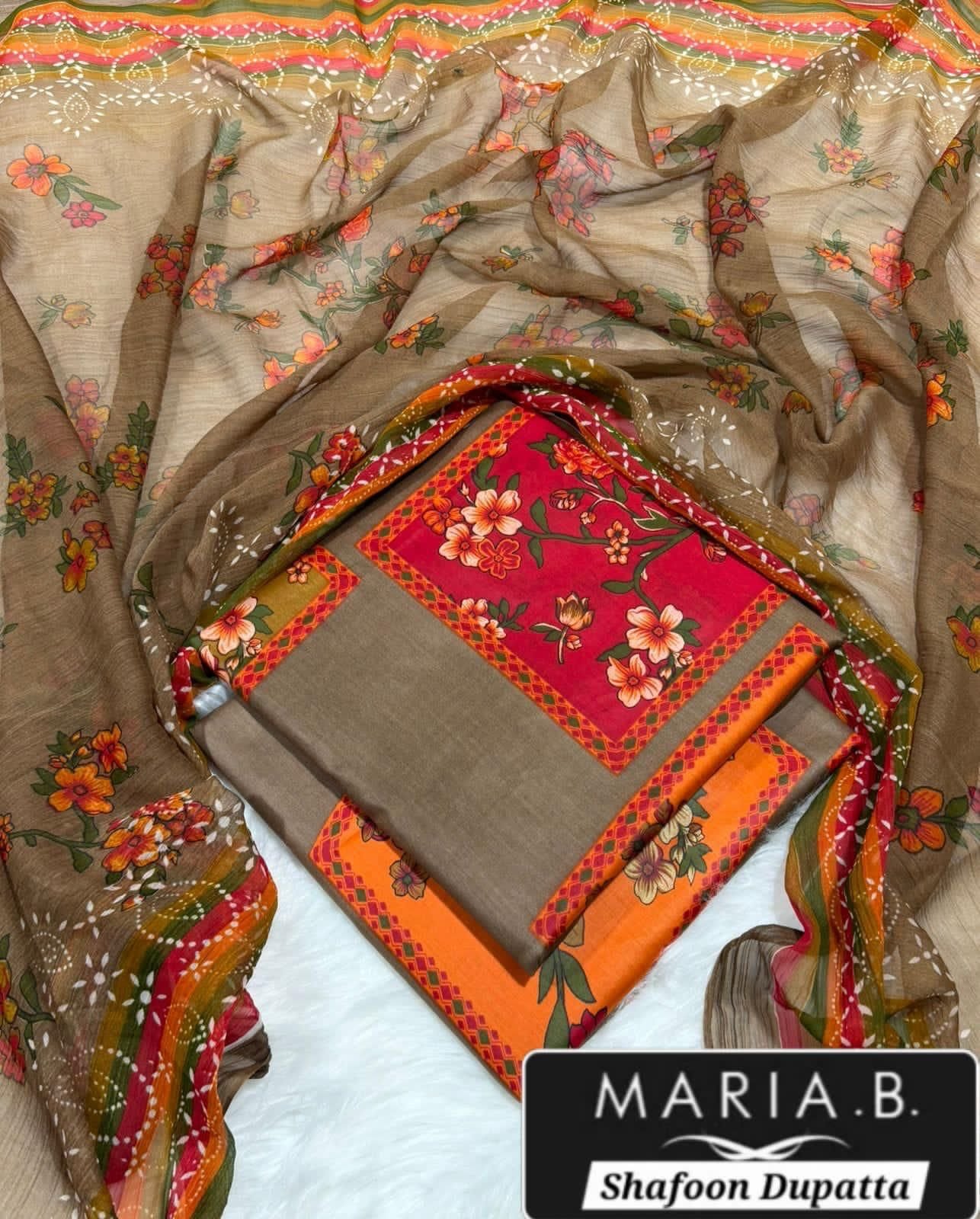 MARIA.B with Shafoon Duppata 3pc Lawn Collection