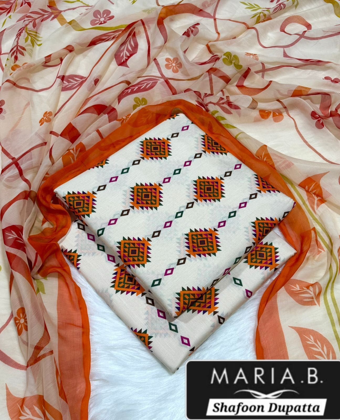 MARIA.B with Shafoon Duppata 3pc Lawn Collection