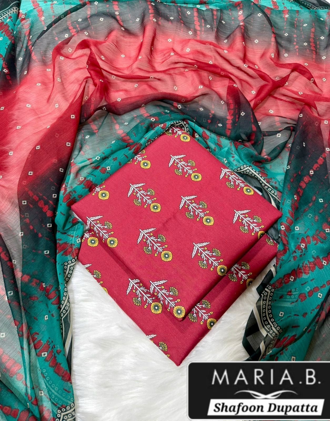 MARIA.B with Shafoon Duppata 3pc Lawn Collection