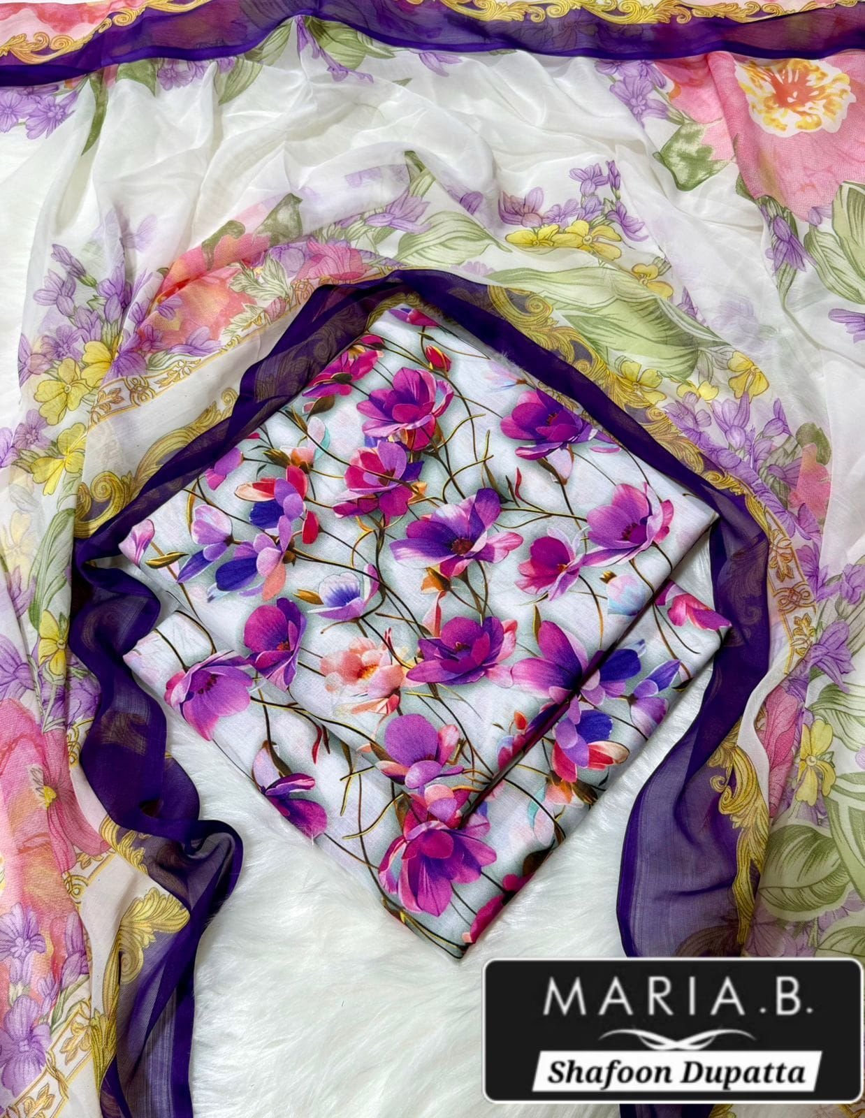 MARIA.B with Shafoon Duppata 3pc Lawn Collection