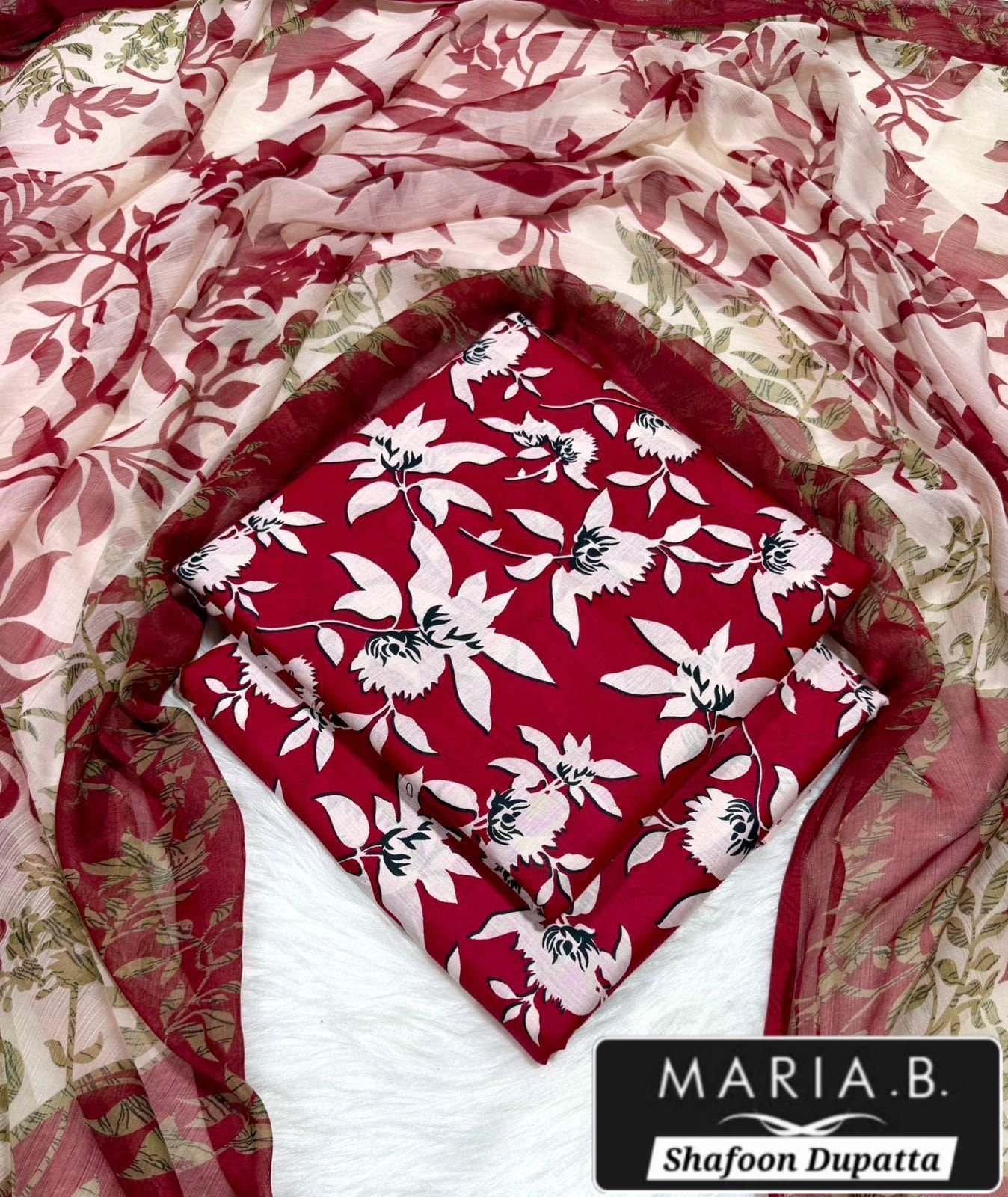 MARIA.B with Shafoon Duppata 3pc Lawn Collection