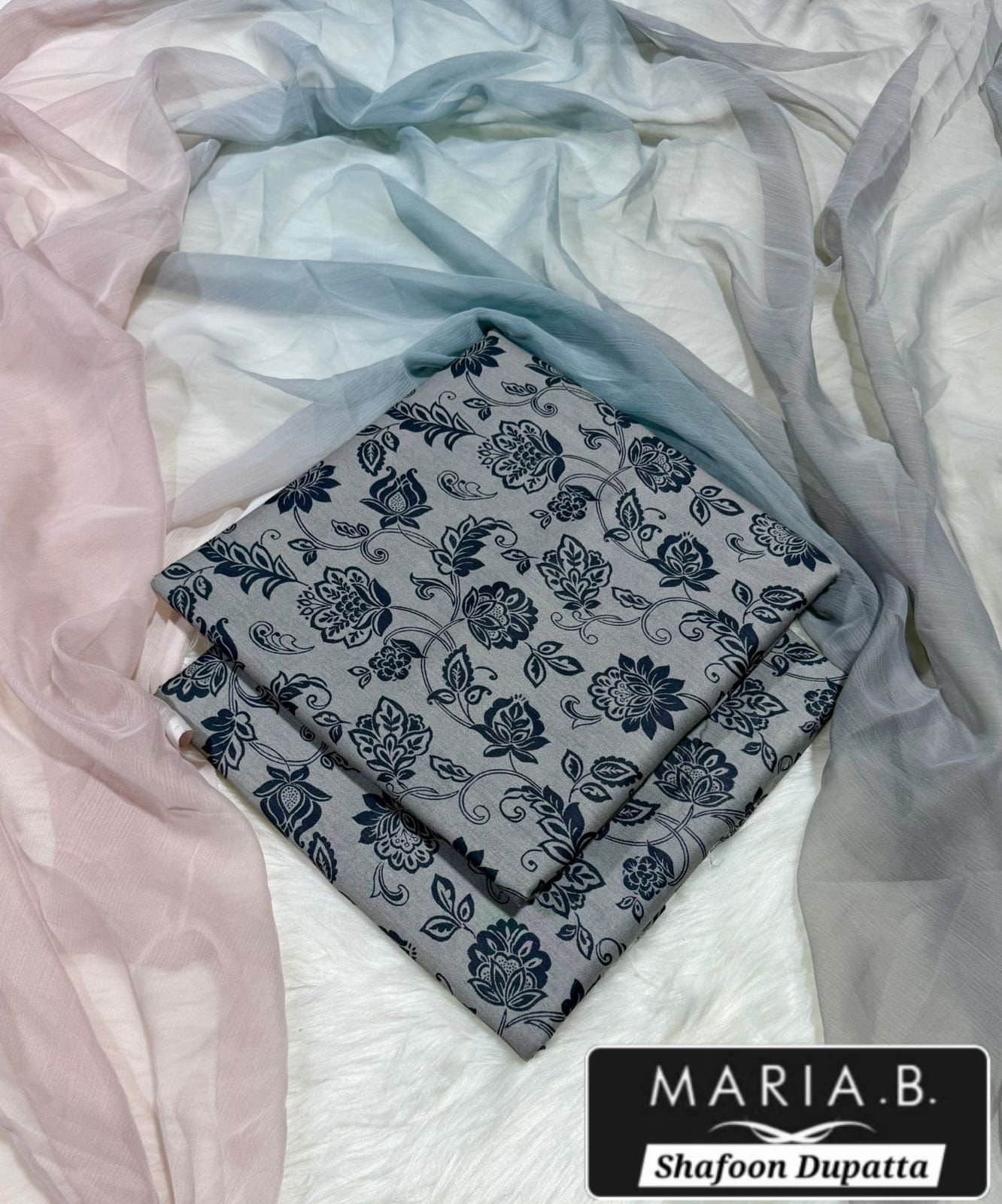 MARIA.B with Shafoon Duppata 3pc Lawn Collection