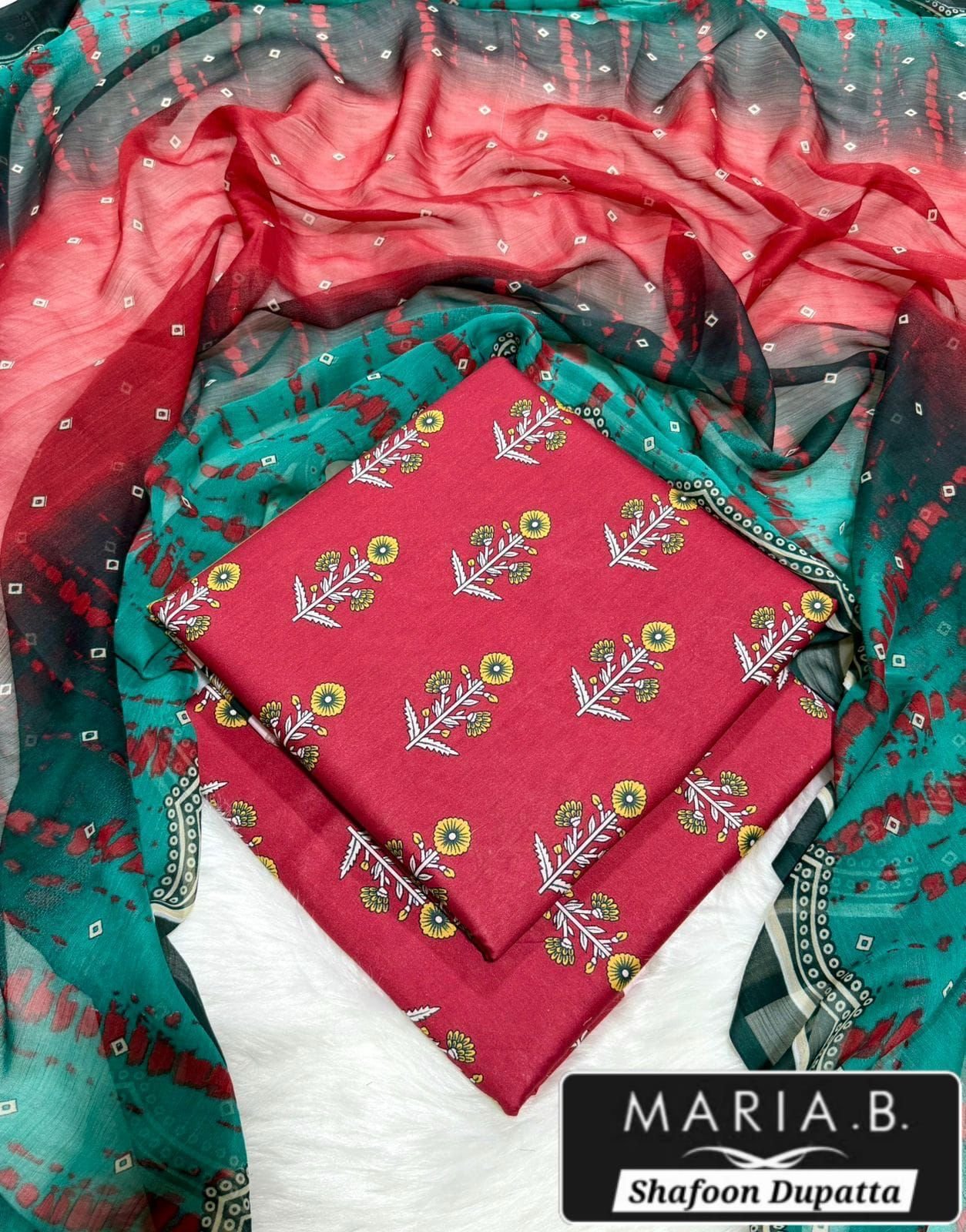 MARIA.B with Shafoon Duppata 3pc Lawn Collection