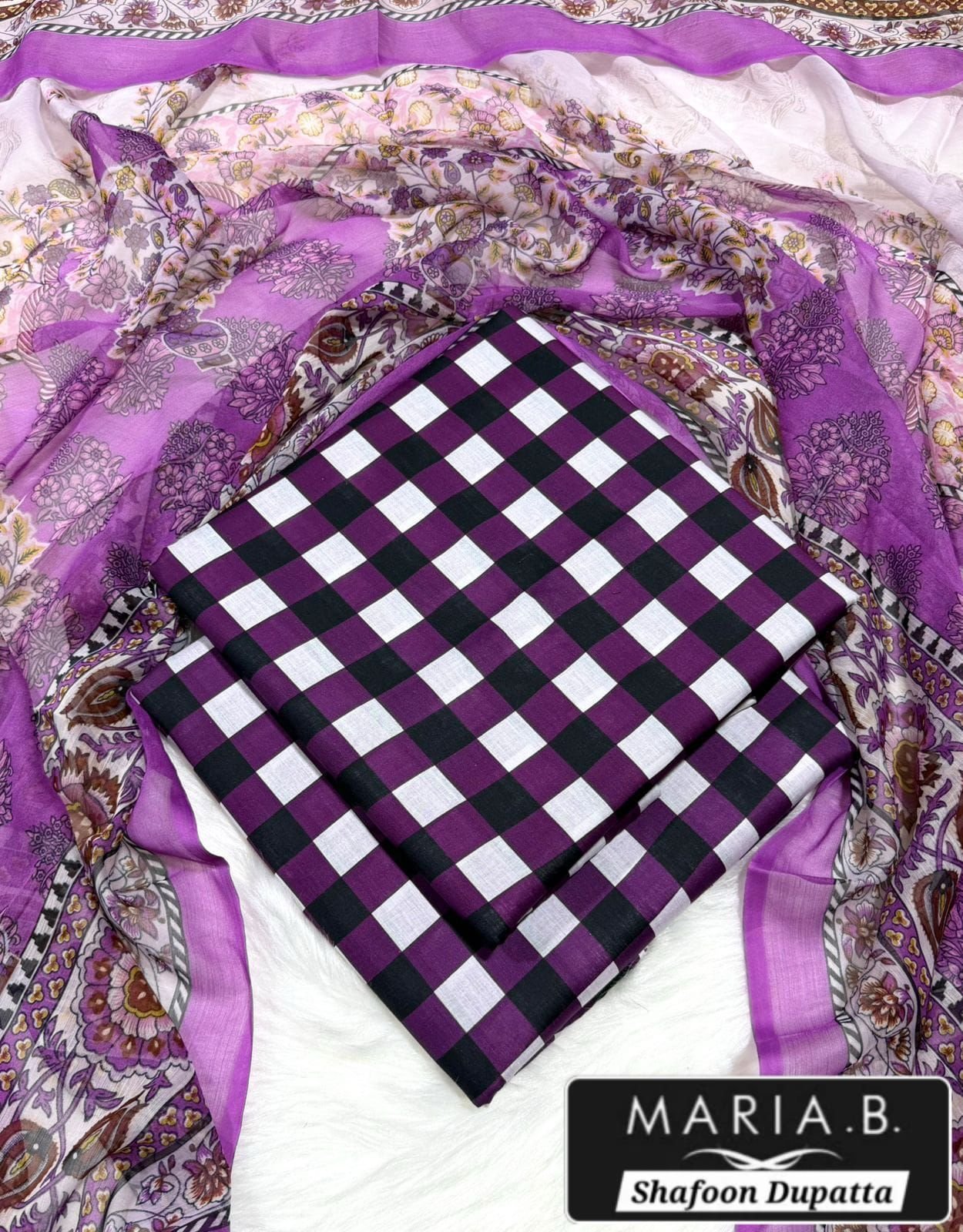 MARIA.B with Shafoon Duppata 3pc Lawn Collection