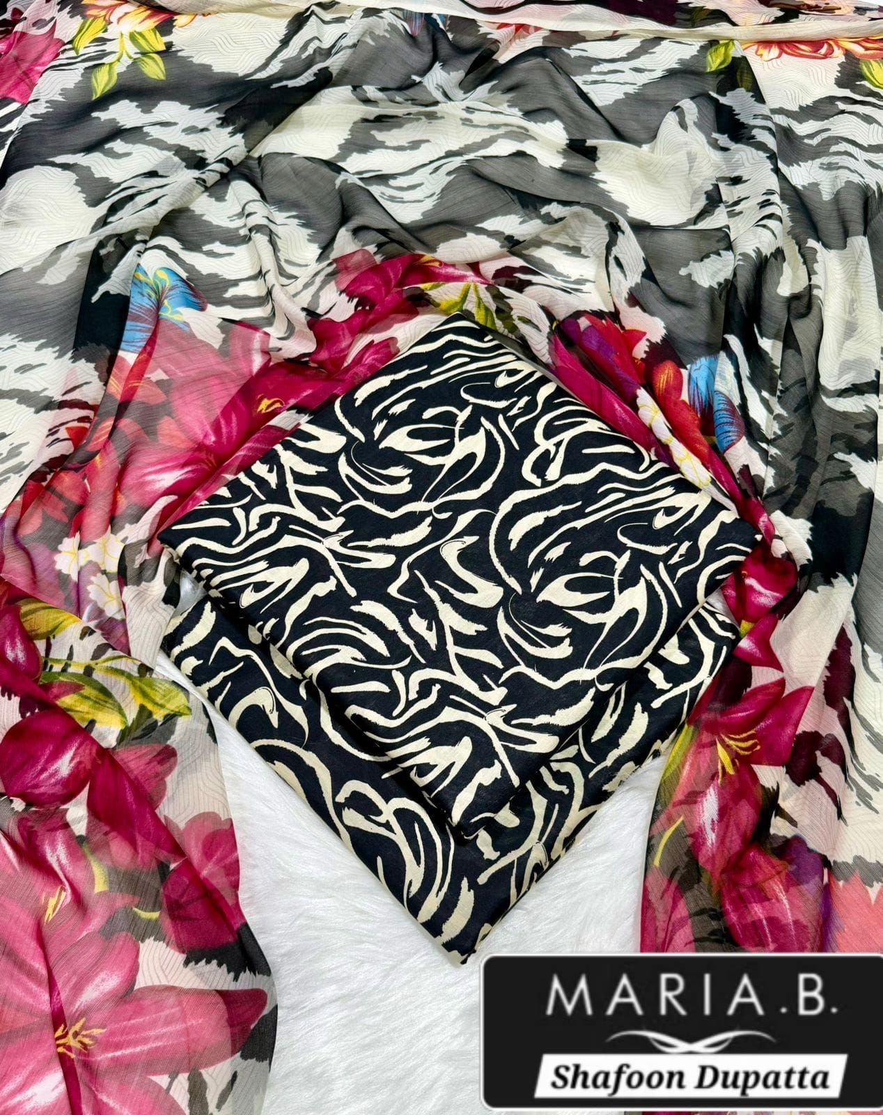 MARIA.B with Shafoon Duppata 3pc Lawn Collection