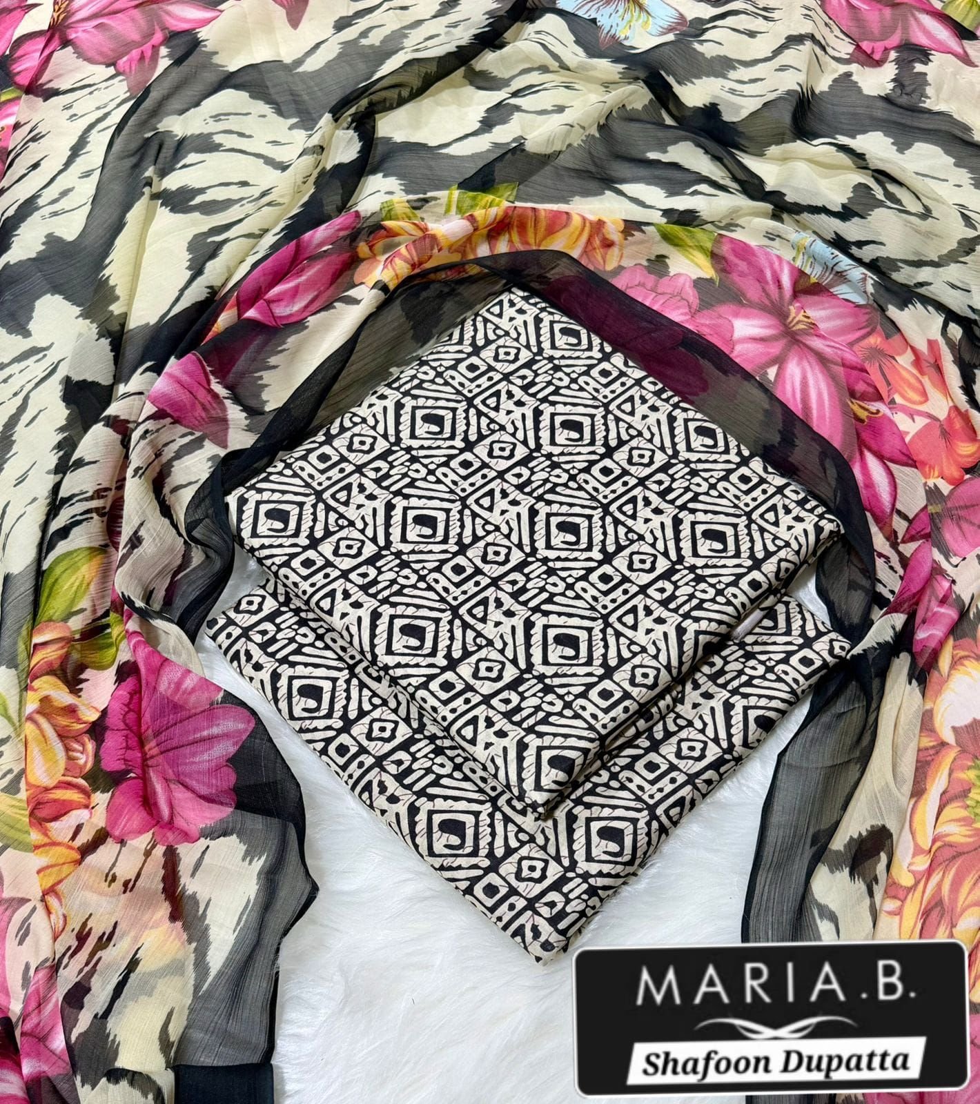 MARIA.B with Shafoon Duppata 3pc Lawn Collection