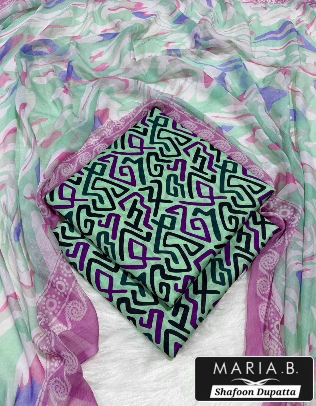 MARIA.B with Shafoon Duppata 3pc Lawn Collection