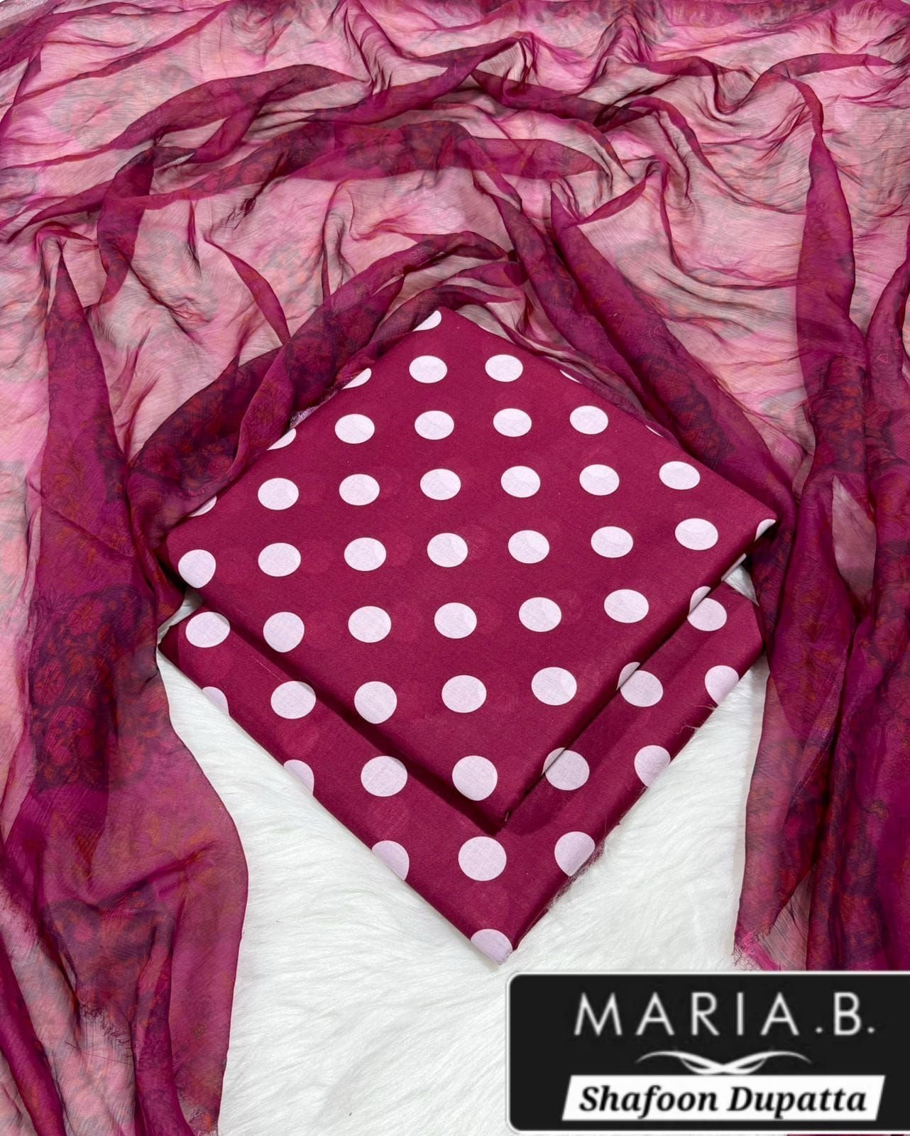 MARIA.B with Shafoon Duppata 3pc Lawn Collection
