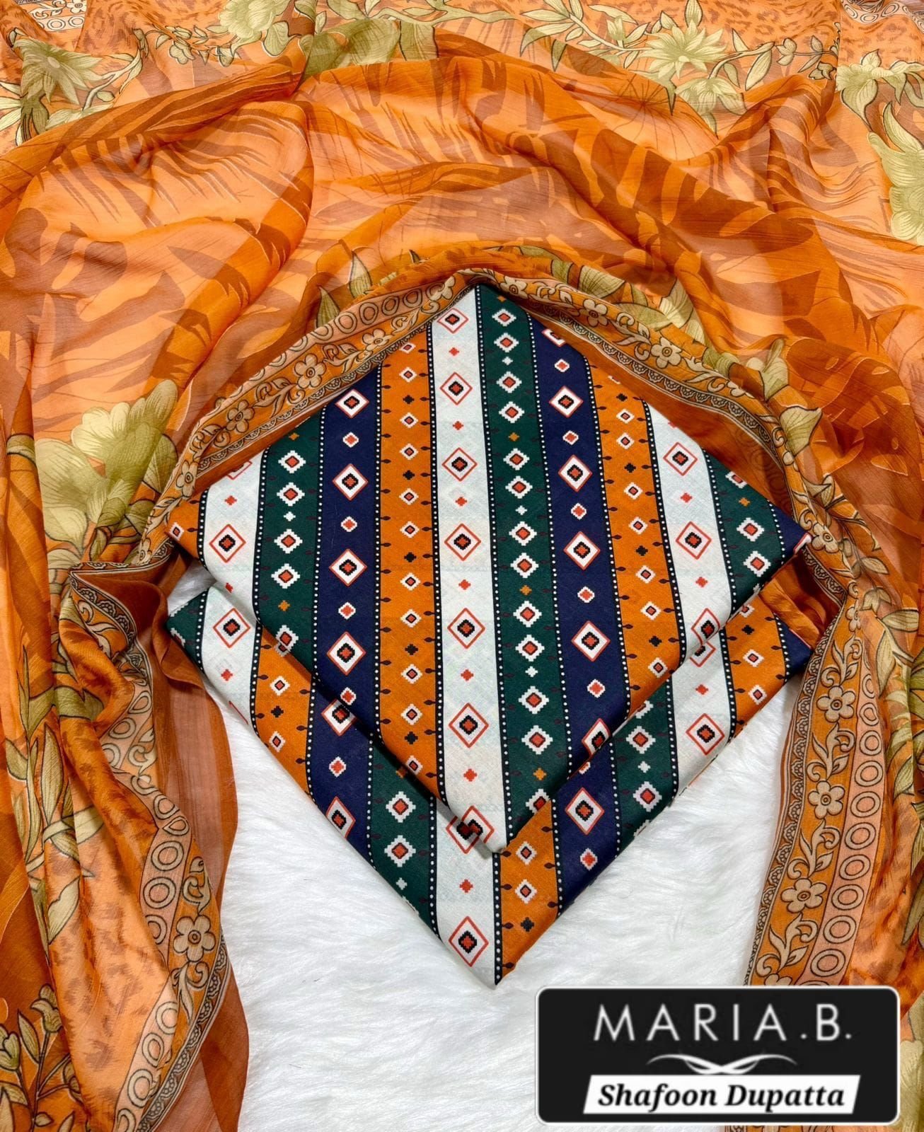 MARIA.B with Shafoon Duppata 3pc Lawn Collection