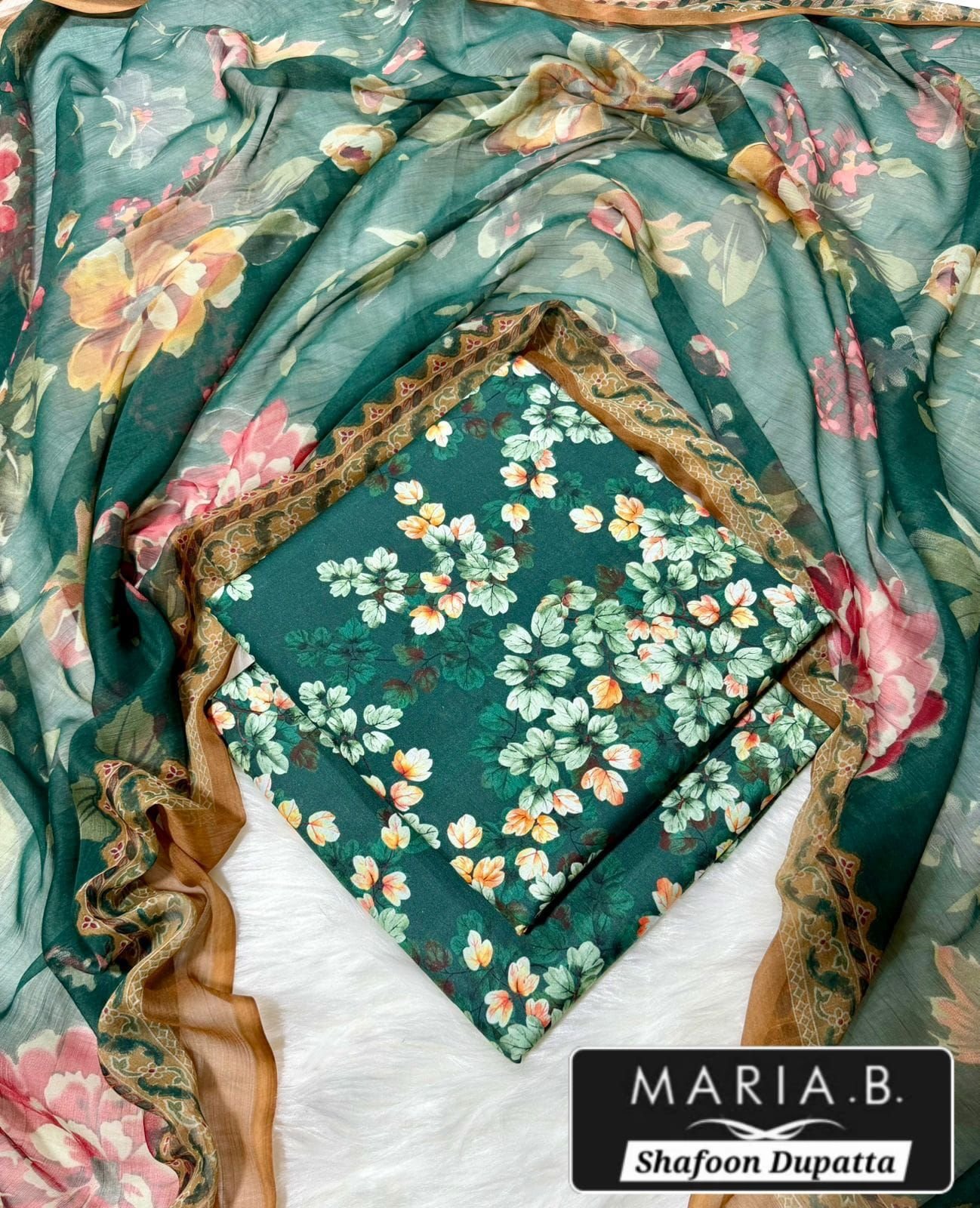 MARIA.B with Shafoon Duppata 3pc Lawn Collection