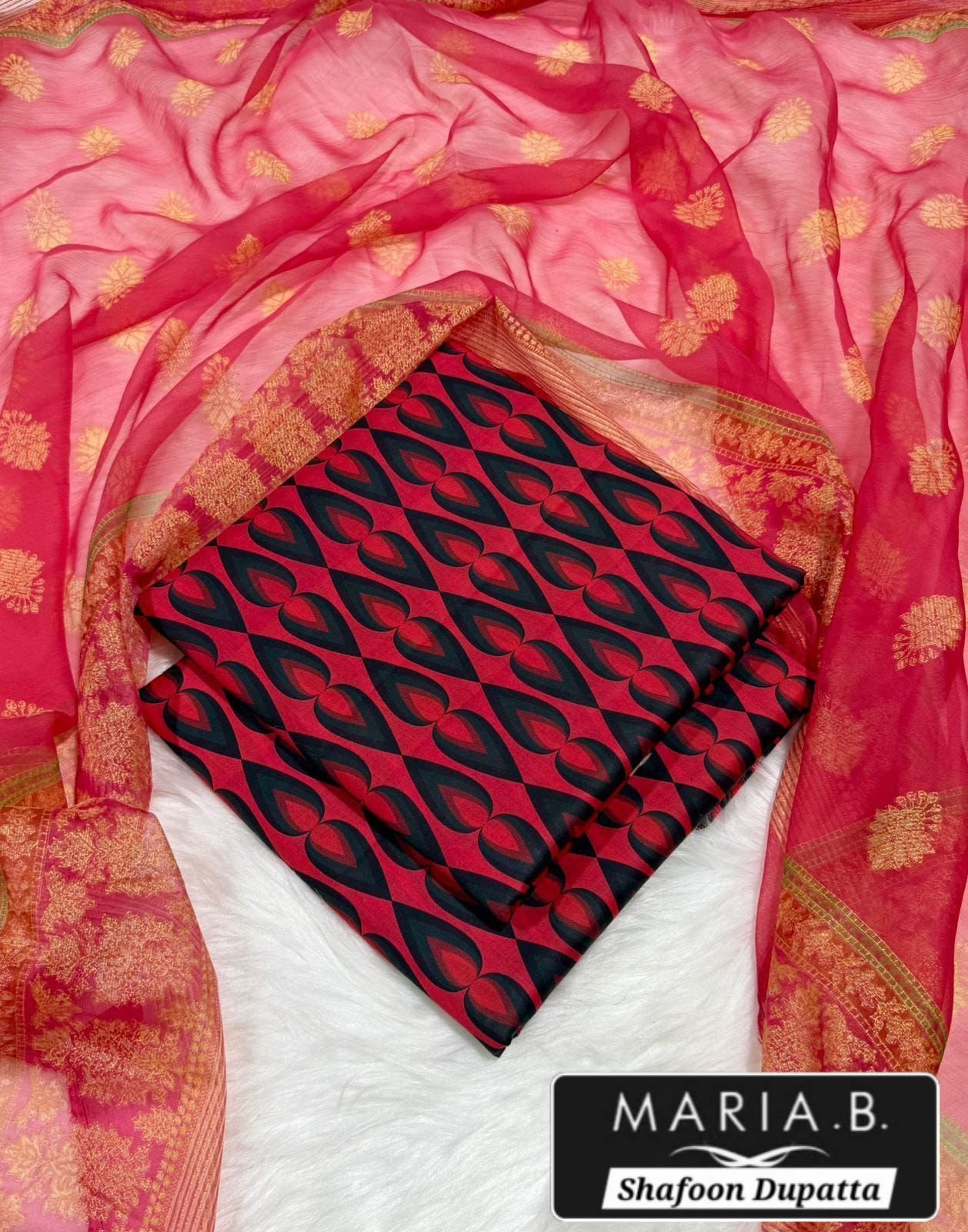 MARIA.B with Shafoon Duppata 3pc Lawn Collection