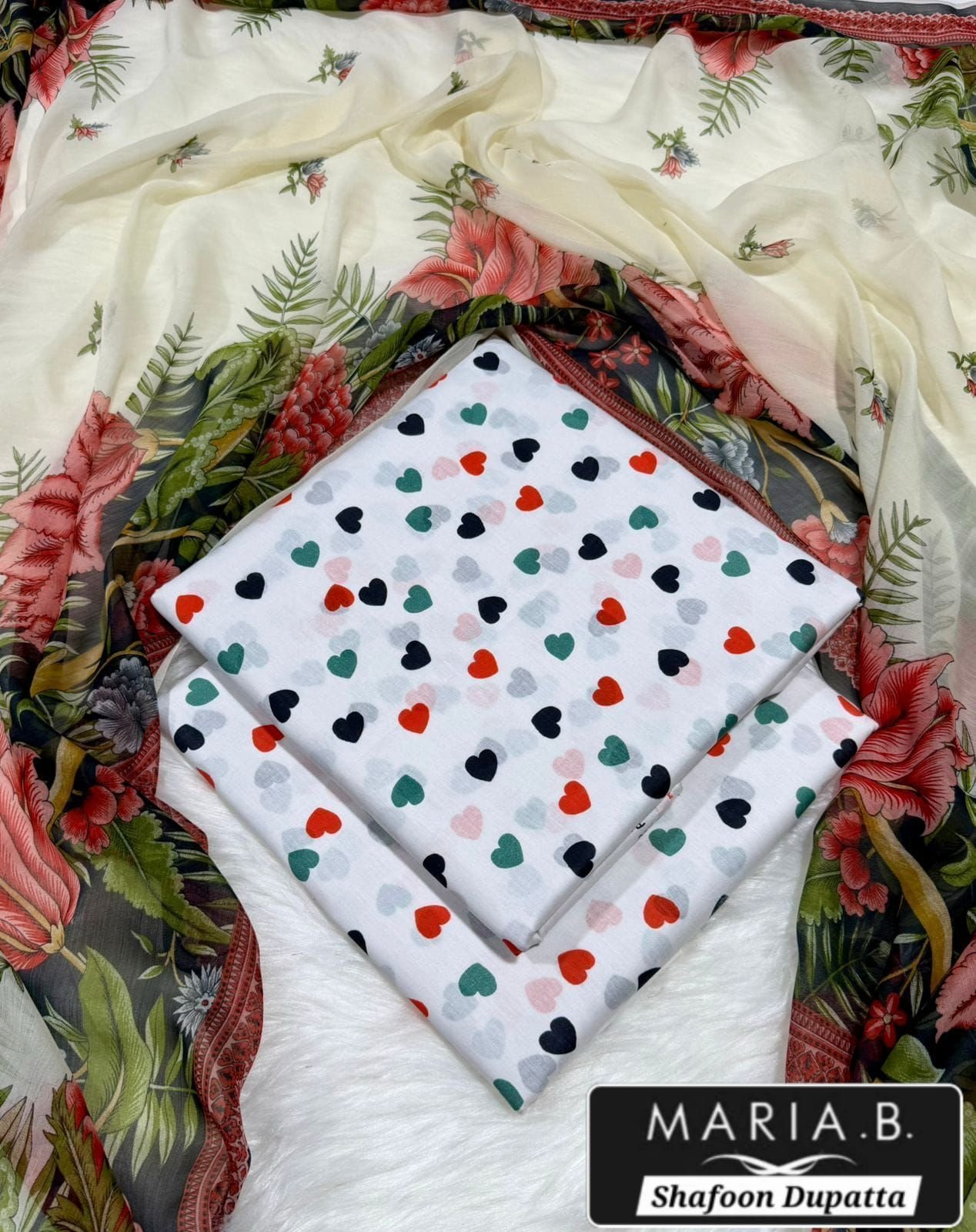 MARIA.B with Shafoon Duppata 3pc Lawn Collection