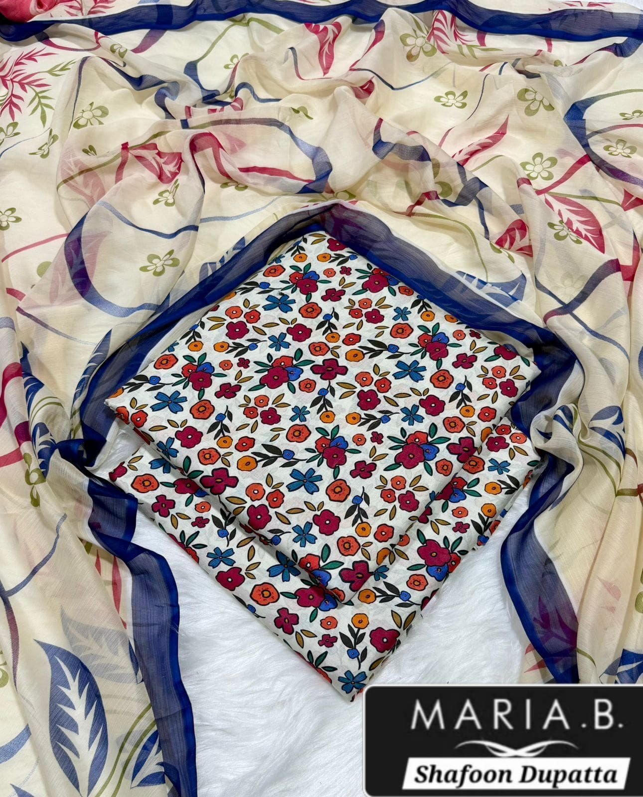 MARIA.B with Shafoon Duppata 3pc Lawn Collection