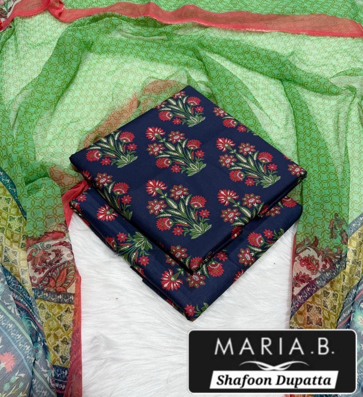 MARIA.B with Shafoon Duppata 3pc Lawn Collection