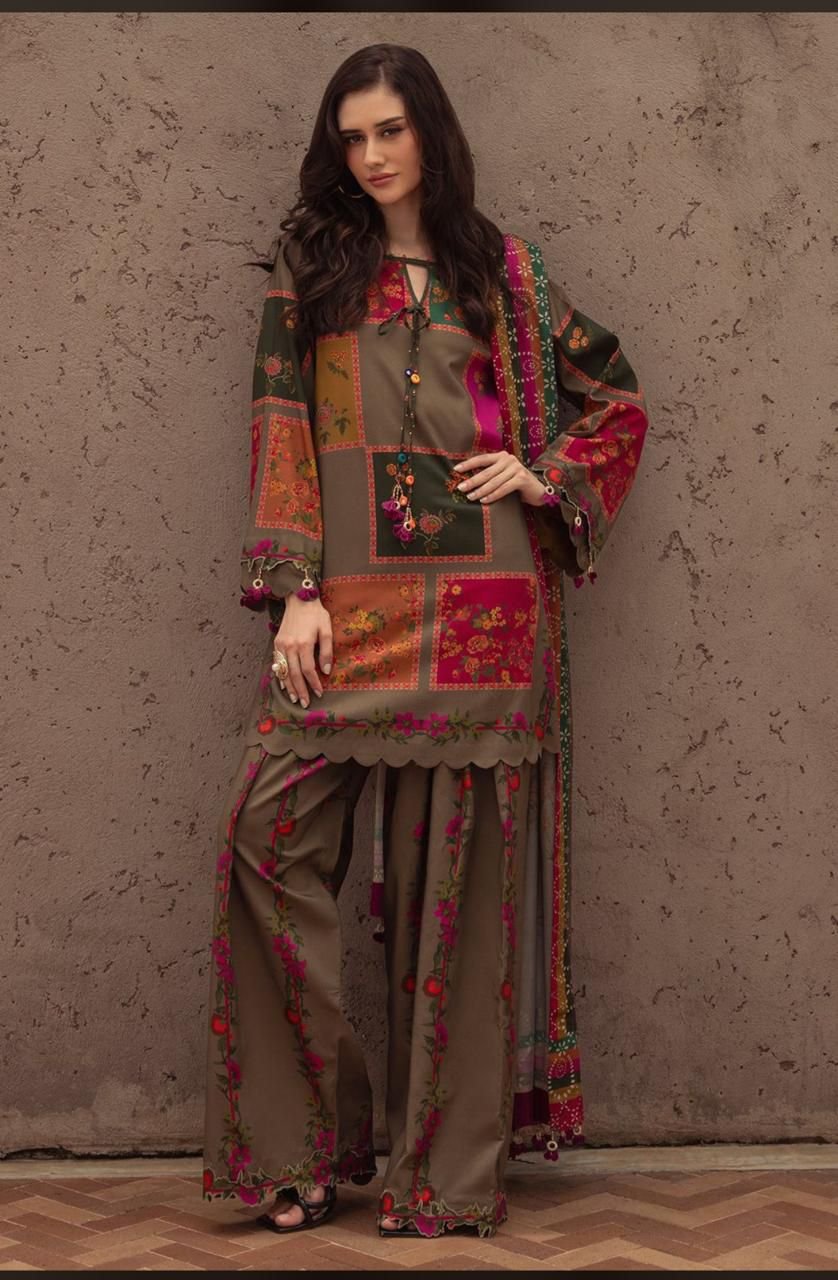 *Most hit Most Trending article Digital Printed Lawn 3Pc With Printed lawn Dupatta SUMMER Collection 26*